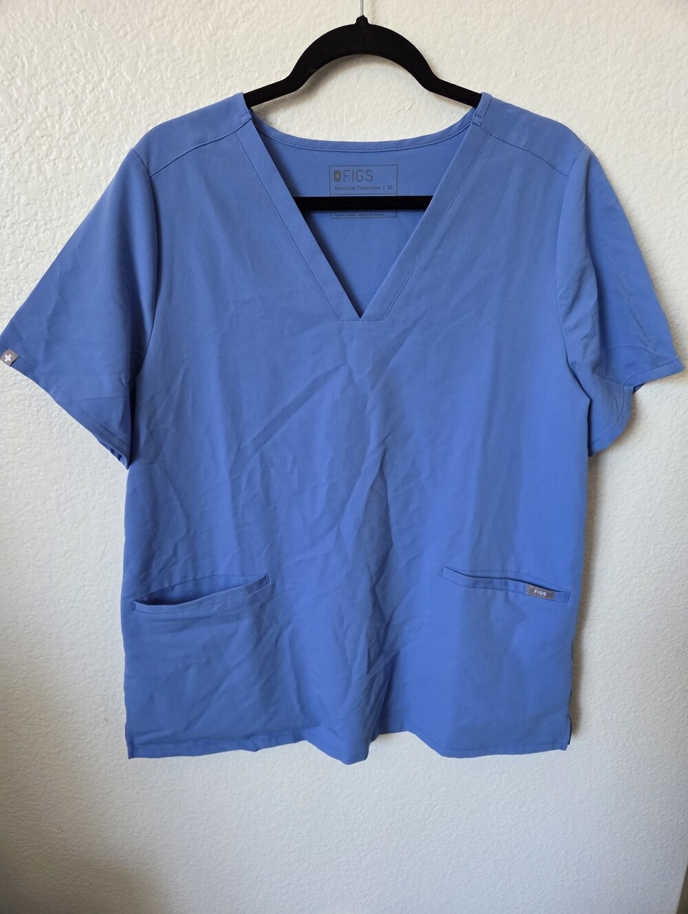 Figs Casma Scrub Top Women's Size Xlarge Ceil Blue